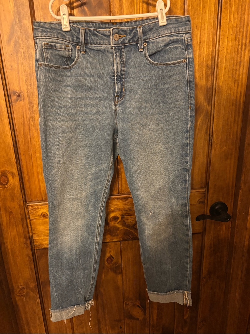 Old Navy Women's Light Blue Cropped Jeans